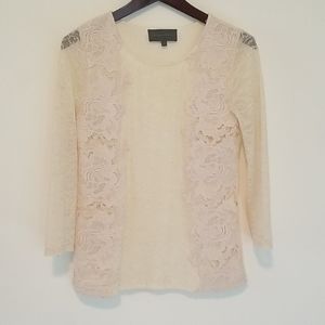 Anthropologie lace top size small